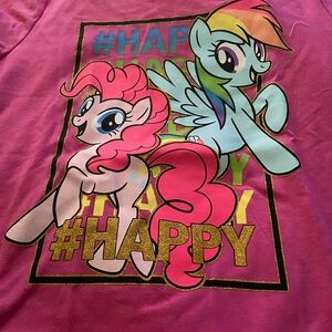 Hasbro Pink My Little Pony Tee with Gold Accents